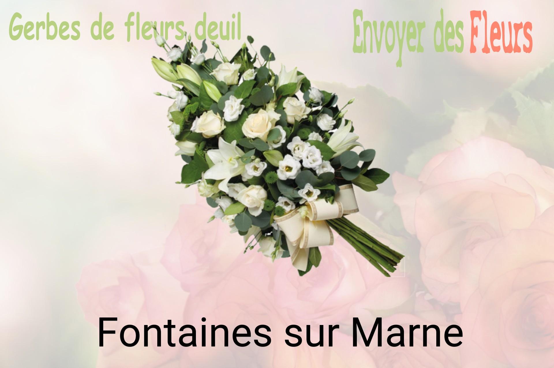 Gerbe de fleurs de deuil livrée à Fontaines-sur-Marne